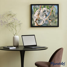 Carica l'immagine nel visualizzatore di Gallery, Dipingere con i numeri - Koala e usignolo