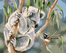 Carica l'immagine nel visualizzatore di Gallery, Dipingere con i numeri - Koala e usignolo