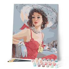 Carica l'immagine nel visualizzatore di Gallery, Dipingere con i numeri - Signora Elegante Figured'Art