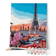Carica l'immagine nel visualizzatore di Gallery, Dipingere con i numeri - Aperitivo sotto la Tour Eiffel Figured'Art