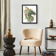 Carica l'immagine nel visualizzatore di Gallery, Dipingere con i numeri - Dragone Verde