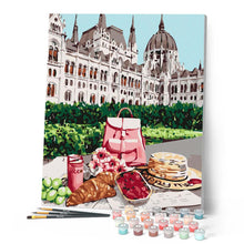 Carica l'immagine nel visualizzatore di Gallery, Dipingere con i numeri - Colazione nel giardino del castello Figured'Art