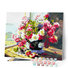 Carica l'immagine nel visualizzatore di Gallery, Dipingere con i numeri - Fiori sul bordo della veranda Figured'Art