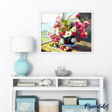 Carica l'immagine nel visualizzatore di Gallery, Dipingere con i numeri - Fiori sul bordo della veranda