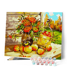 Carica l'immagine nel visualizzatore di Gallery, Dipingere con i numeri - Cestino di frutta in campagna Figured'Art