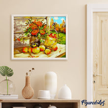 Carica l'immagine nel visualizzatore di Gallery, Dipingere con i numeri - Cestino di frutta in campagna
