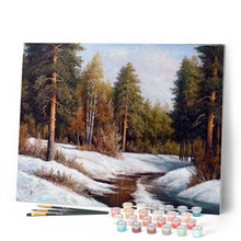 Carica l'immagine nel visualizzatore di Gallery, Dipingere con i numeri - Foresta Ghiacciata Figured'Art