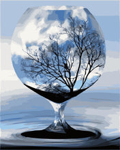 Carica l'immagine nel visualizzatore di Gallery, Dipingere con i numeri - Albero in un bicchiere