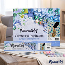 Carica l'immagine nel visualizzatore di Gallery, Dipingere con i numeri - Design di donna e foglie