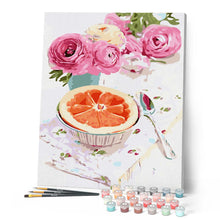 Carica l'immagine nel visualizzatore di Gallery, Dipingere con i numeri - Rose e pompelmo Figured'Art