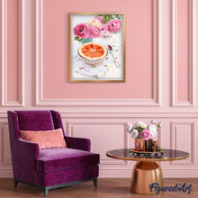 Carica l'immagine nel visualizzatore di Gallery, Dipingere con i numeri - Rose e pompelmo