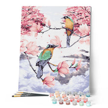 Carica l'immagine nel visualizzatore di Gallery, Dipingere con i numeri - Sui rami di magnolia fra le nuvole Figured'Art