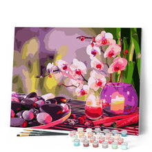 Carica l'immagine nel visualizzatore di Gallery, Dipingere con i numeri - Relax con candele e fiori Figured'Art