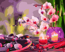 Carica l'immagine nel visualizzatore di Gallery, Dipingere con i numeri - Relax con candele e fiori