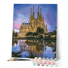 Carica l'immagine nel visualizzatore di Gallery, Dipingere con i numeri - Riflesso della cattedrale Figured'Art