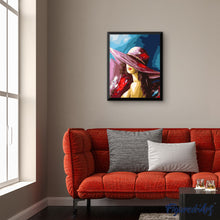 Carica l'immagine nel visualizzatore di Gallery, Dipingere con i numeri - Donna misteriosa con cappello