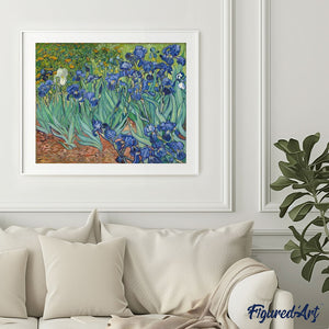 Figured'Art Dipingere con i Numeri con Telaio - Paint by Numbers Sotto le palme, Passatempo per Adulti, Kit Completo, Hobby Creativi - Quadri fai da te 40x50cm Tela Già Incorniciata
