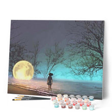 Carica l'immagine nel visualizzatore di Gallery, Dipingere con i numeri - Inseguendo La Luna Figured'Art