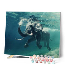 Carica l'immagine nel visualizzatore di Gallery, Dipingere con i numeri - Elefante Che Nuota Figured'Art