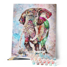 Carica l'immagine nel visualizzatore di Gallery, Dipingere con i numeri - Acquerello Con Elefante Figured'Art