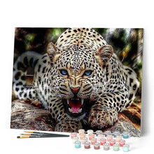 Carica l'immagine nel visualizzatore di Gallery, Dipingere con i numeri - Ruggito Della Mamma Leopardo Figured'Art