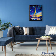 Carica l'immagine nel visualizzatore di Gallery, Dipingere con i numeri - Torre Eiffel Multicolore