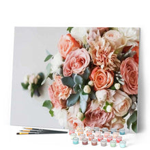 Carica l'immagine nel visualizzatore di Gallery, Dipingere con i numeri - Bouquet Di Rose Rosa Figured'Art