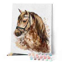 Carica l'immagine nel visualizzatore di Gallery, Dipingere con i numeri - Cavallo Marrone Figured'Art