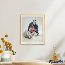 Carica l'immagine nel visualizzatore di Gallery, Dipingere con i numeri - Padre E Figlio Si Abbracciano