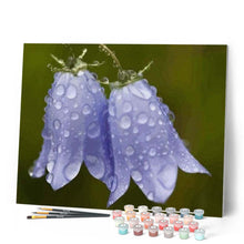 Carica l'immagine nel visualizzatore di Gallery, Dipingere con i numeri - Fiore Blu Figured'Art