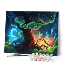 Carica l'immagine nel visualizzatore di Gallery, Dipingere con i numeri - L'albero Illuminato Figured'Art