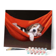Carica l'immagine nel visualizzatore di Gallery, Dipingere con i numeri - Cane Dormiente Figured'Art