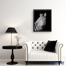 Carica l'immagine nel visualizzatore di Gallery, Dipingere con i numeri - Muso Di Zebra Bianca E Nera