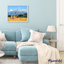 Carica l'immagine nel visualizzatore di Gallery, Dipingere con i numeri - Tre Giraffe