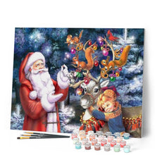 Carica l'immagine nel visualizzatore di Gallery, Dipingere con i numeri - Tempo Di Natale E Babbo Natale Figured'Art