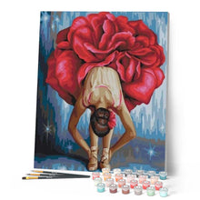 Carica l'immagine nel visualizzatore di Gallery, Dipingere con i numeri - Ballerina A Forma Di Fiore Figured'Art