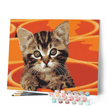 Carica l'immagine nel visualizzatore di Gallery, Dipingere con i numeri - Dipinto Di Piccolo Gatto Figured'Art