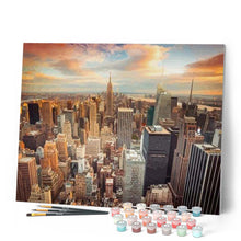 Carica l'immagine nel visualizzatore di Gallery, Dipingere con i numeri - Tramonto A New York Figured'Art