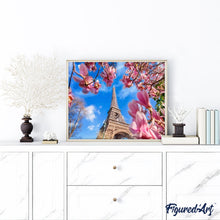 Carica l'immagine nel visualizzatore di Gallery, Dipingere con i numeri - Torre Eiffel Con Fiori