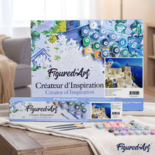 Carica l'immagine nel visualizzatore di Gallery, Dipingere con i numeri - Santorini Blu E Bianca