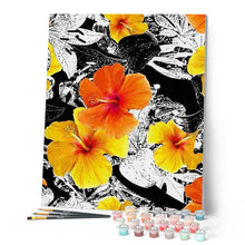 Carica l'immagine nel visualizzatore di Gallery, Dipingere con i numeri - Fiore Di Ibisco Giallo Figured'Art