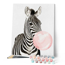 Carica l'immagine nel visualizzatore di Gallery, Dipingere con i numeri - Bolla Con Zebra Figured'Art