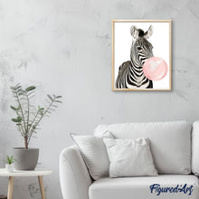 Carica l'immagine nel visualizzatore di Gallery, Dipingere con i numeri - Bolla Con Zebra