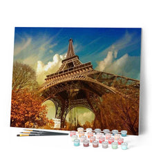 Carica l'immagine nel visualizzatore di Gallery, Dipingere con i numeri - Torre Eiffel In Autunno Figured'Art