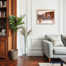 Carica l'immagine nel visualizzatore di Gallery, Dipingere con i numeri - Cavallo E Cane Nella Neve