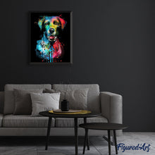 Carica l'immagine nel visualizzatore di Gallery, Dipingere con i numeri - Ritratto Canino Colorato Alla Moda