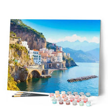 Carica l'immagine nel visualizzatore di Gallery, Dipingere con i numeri - Paesaggio Urbano Di Amalfi Figured'Art