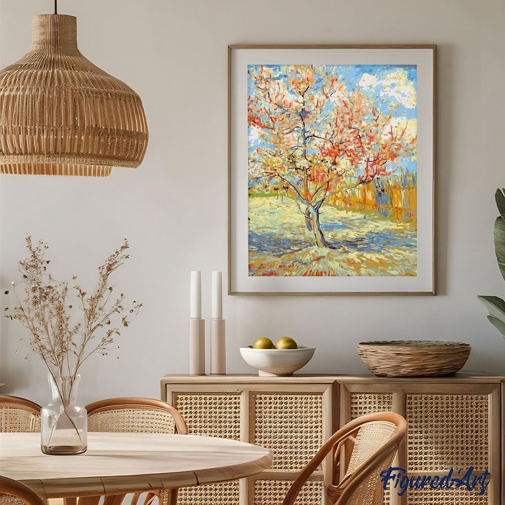 Yeesam Art - Kit per pittura con numeri, motivo: foresta, albero di fiori rosa, 40,6 x 50,8 cm, colore bianco, regalo di Natale e San Valentino Yeesam Art - Kit per pittura con numeri, motivo: foresta, albero di fiori rosa, 40,6 x 50,8 cm, colore bianco, regalo di Natale e San Valentino