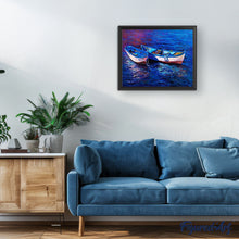 Carica l'immagine nel visualizzatore di Gallery, Dipingere con i numeri - Barche Da Pesca All'Alba