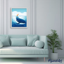 Carica l'immagine nel visualizzatore di Gallery, Dipingere con i numeri - Balena Blu